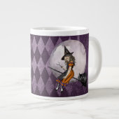 Halloween Alice im Wunderland Cheshire Cat Moon Jumbo-Tasse (Vorderseite Rechts)