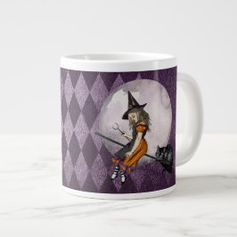 Halloween Alice im Wunderland Cheshire Cat Moon Jumbo-Tasse