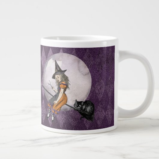 Halloween Alice im Wunderland Cheshire Cat Moon Jumbo-Tasse (Rechts)