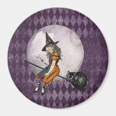 Halloween Alice im Wunderland Cheshire Cat Moon Magnet (Vorne)