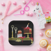 Halloween Alice im Wunderland Teezeiteller Pappteller (Party)