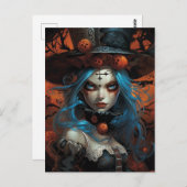 Halloween Alice Postkarte (Vorne/Hinten)