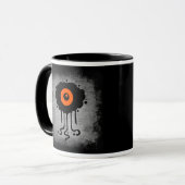 Halloween Alien Cyclops Beverage Tasse (Vorderseite Links)