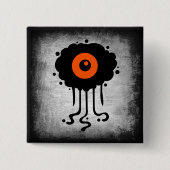 Halloween Alien Cyclops Button (Vorderseite)