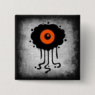 Halloween Alien Cyclops Button