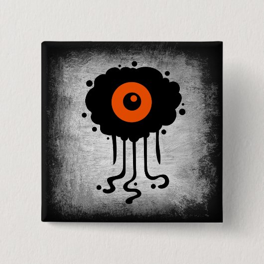 Halloween Alien Cyclops Button (Vorderseite)