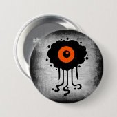 Halloween Alien Cyclops Button (Vorne & Hinten)