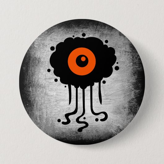 Halloween Alien Cyclops Button (Vorderseite)