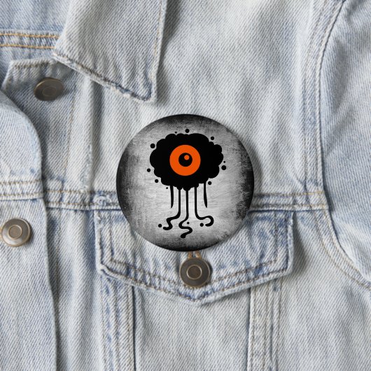 Halloween Alien Cyclops Button (Beispiel)