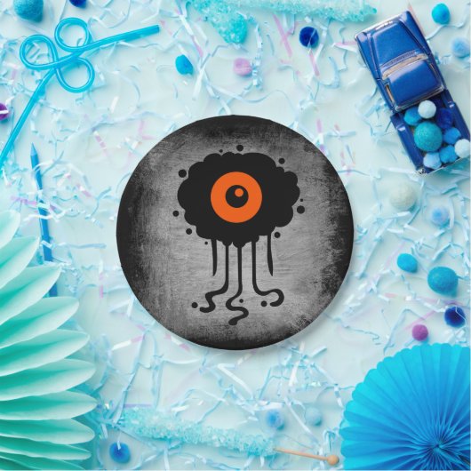 Halloween Alien Cyclops Pappteller (Party)