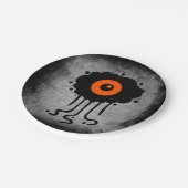 Halloween Alien Cyclops Pappteller (Schrägansicht)