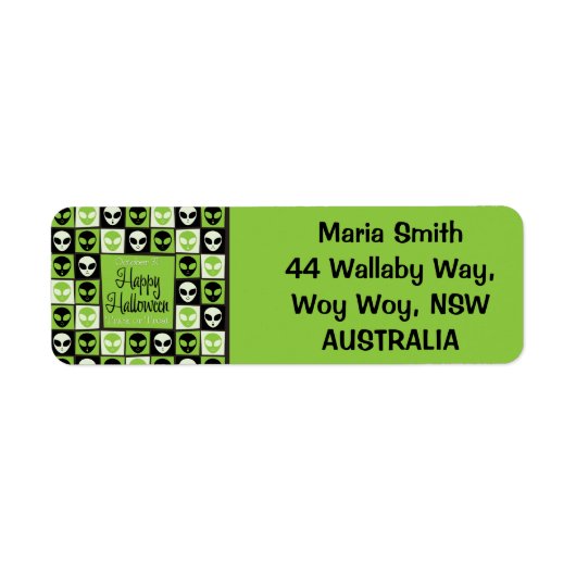 Halloween-Alien-Mosaik (Vorne)