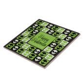 Halloween-Alien-Mosaik Fliese (Seite)