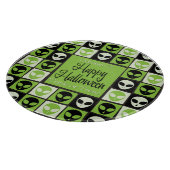 Halloween-Alien-Mosaik Schneidebrett (Ecke)