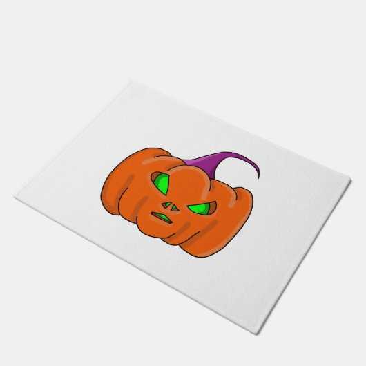Halloween Alien Pumpkin Fußmatte (Schrägansicht)