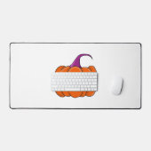 Halloween Alien Pumpkin Schreibtischunterlage (Tastatur & Maus)