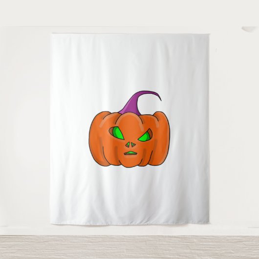 Halloween Alien Pumpkin Wandteppich (Vorderseite)