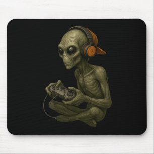 Halloween-Alien-Spieler-Video-Gaming-Jungs-Männer- Mousepad