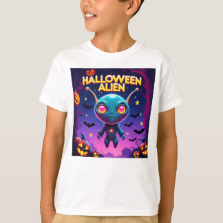 Halloween Alien Trick-oder-Leckerei-Abenteuer T-Shirt