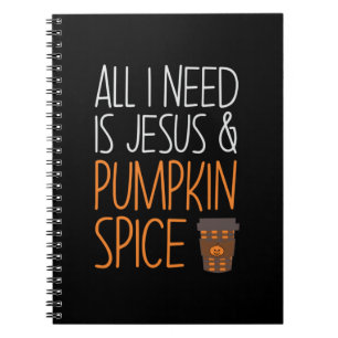 Halloween All I Need is Jesus And Pumpkin Birthday Notizblock
