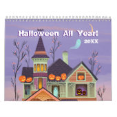 Halloween All Year Illustriert Wall Calendar Kalender (Titelbild)
