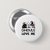 Halloween Alle Ghouls Liebe Ich Geburtstag Button (Vorne & Hinten)