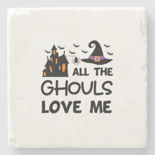 Halloween Alle Ghouls Liebe Ich Geburtstag Steinuntersetzer