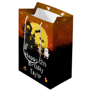Halloween Alles Gute zum Geburtstag Hexe Geist Ora Mittlere Geschenktüte