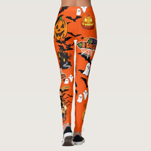 Halloween Alles Niedliche Leggings Hexengasmatte (Rückseite)