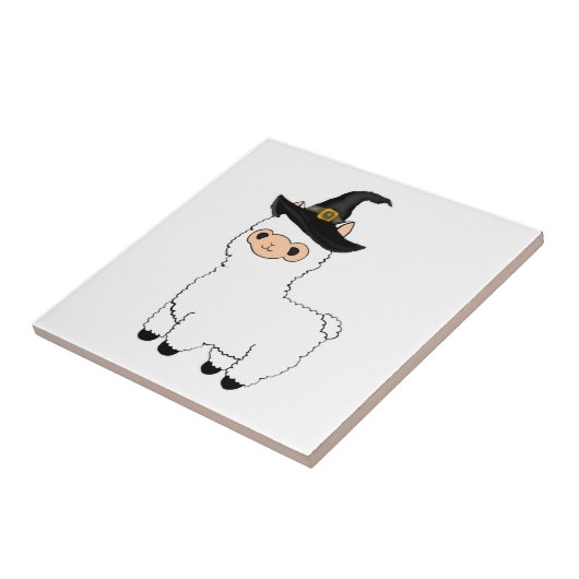 Halloween Alpaca Fliese (Seite)