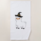Halloween Alpaca Strandtuch (Vorderseite)