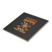 Halloween-Alpaka-Nacht Fliese (Seite)