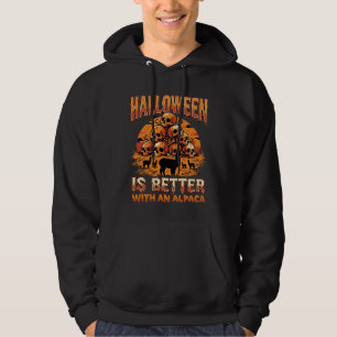 Halloween-Alpaka-Totenkopf-Stapel Retro-Horror-Des Hoodie