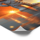 Halloween Alphabet Kids ABC Letter M Poster (Ecke)