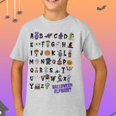 Halloween Alphabet Kids Tshirt
