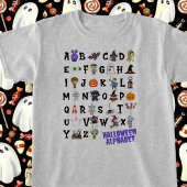 Halloween Alphabet Kids Tshirt
