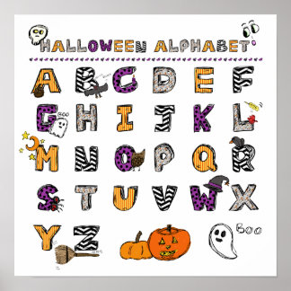 Halloween Alphabet Poster