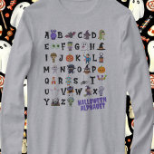 Halloween Alphabet Teacher Long Sleeve Tshirt