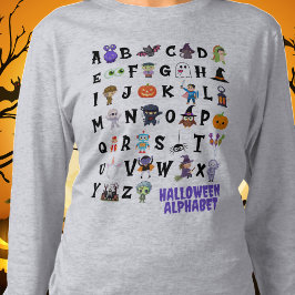 Halloween Alphabet Teacher Long Sleeve Tshirt