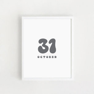 Halloween am 31. Oktober Poster