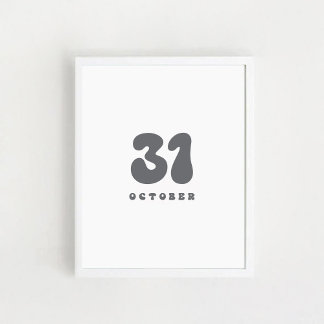 Halloween am 31. Oktober Poster
