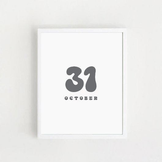 Halloween am 31. Oktober Poster