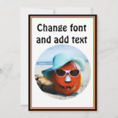 Halloween am Strand Karte (Vorderseite)