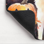 Halloween American Akita mit Pumpkins Beängstigend Mousepad (Ecke)