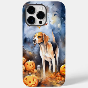 Halloween American English Foxhound mit Kürbissen Case-Mate iPhone 14 Pro Max Hülle