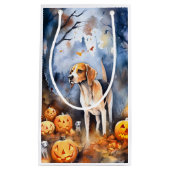 Halloween American English Foxhound with Pumpkins Kleine Geschenktüte (Vorderseite)