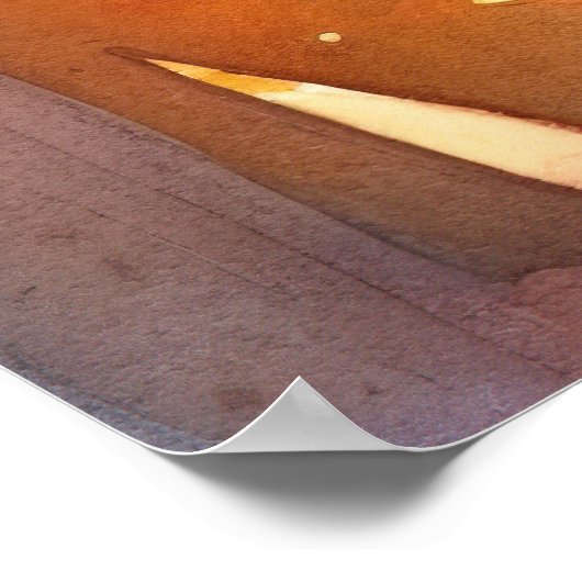 Halloween American Eskimo mit Pumpkins Beängstigen Poster (Ecke)