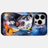 Halloween American Staffordshire with Pumpkins Case-Mate iPhone Hülle (Rückseite (Horizontal))