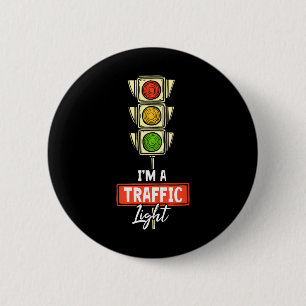 Halloween Ampel Lover Ich bin ein Verkehrsleuchten Button