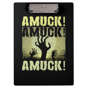 Halloween Amuck Amuck Halloween Geburtstag Klemmbrett